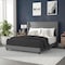 Flash Furniture Gray Queen Platform Bed with Headboard YK-1078-GY-Q-GG - alternate 1